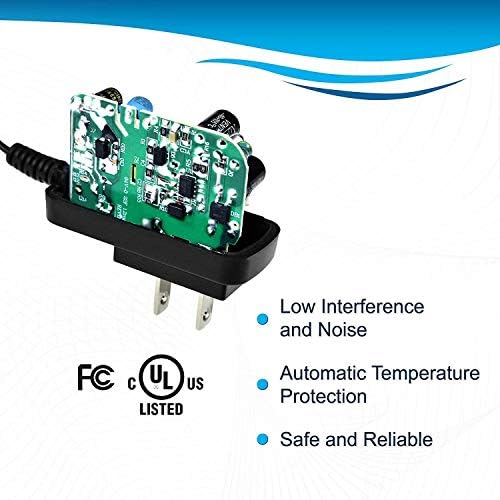 מתאם חשמל של HQRP 9V AC/DC עובד עם Arduino UNO עקב Leonardo Mega Supperance Power PSU [UL רשום] +
